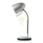 LED Bureau/Tafellamp met standaard | Zilver, Nieuw, Metaal, Verzenden