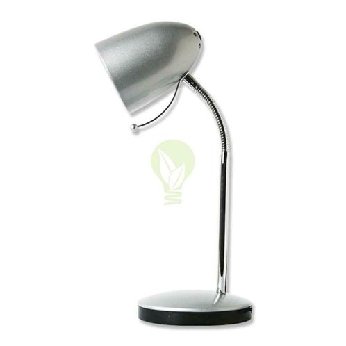 LED Bureau/Tafellamp met standaard | Zilver, Huis en Inrichting, Lampen | Tafellampen, Nieuw, Metaal, Verzenden