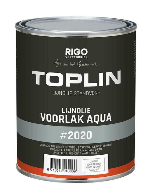 TOPLIN #2020 AQUA VOORLAK voor binnen en buiten + GRATIS MOT, Bricolage & Construction, Peinture, Vernis & Laque, Envoi