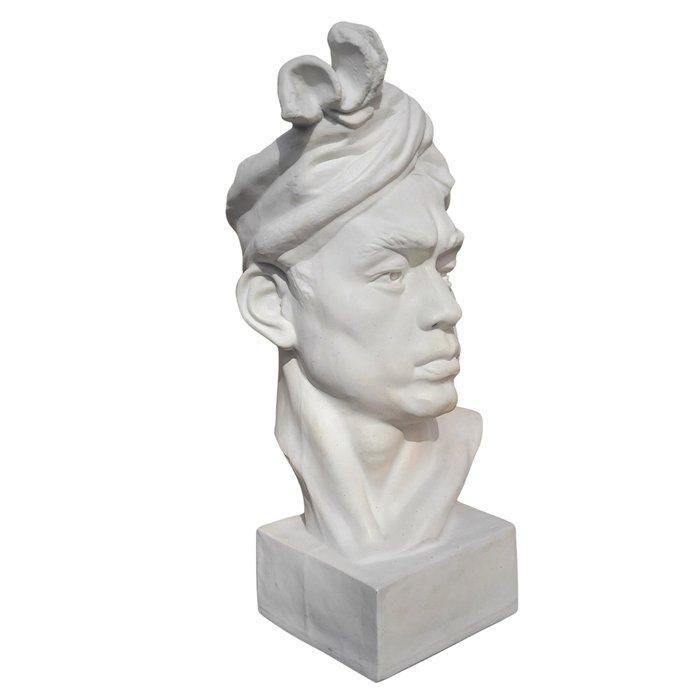 Buste, Busto de Barbados - 64 cm - Porselein, Gips, Antiek en Kunst, Antiek | Keramiek en Aardewerk