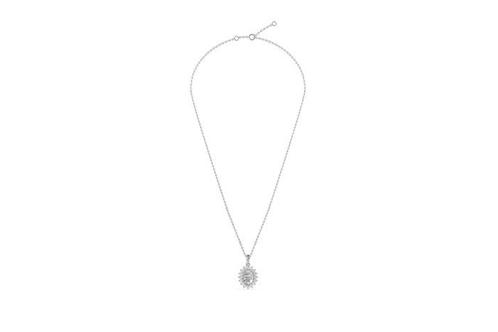 Zonder Minimumprijs - Halsketting - 14 karaat Witgoud -, Handtassen en Accessoires, Kettingen