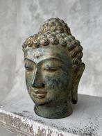 sculptuur, NO RESERVE PRICE - Bronze Patinated Buddha Head -