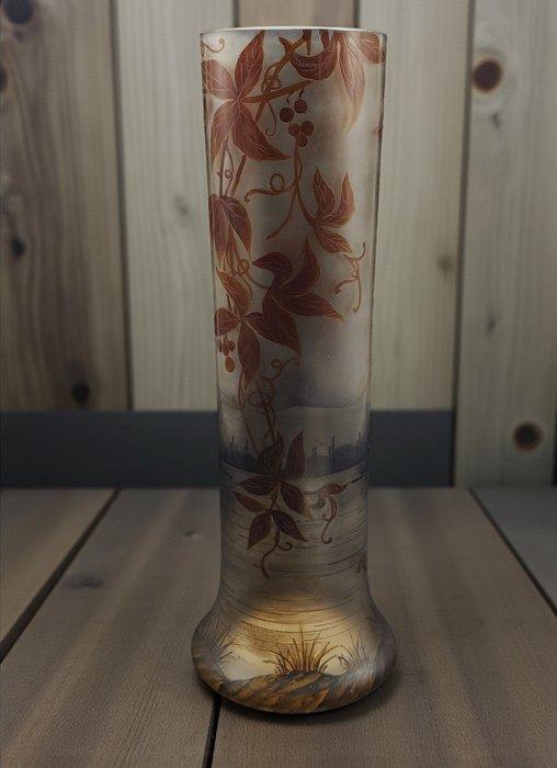 Michel Meznez - Vaas - Glas, Antiquités & Art, Antiquités | Verre & Cristal