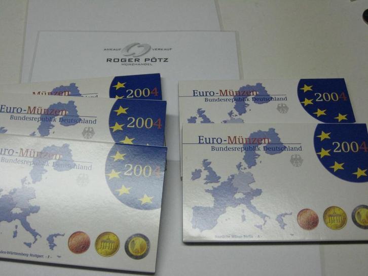 19,40 Euro Brd Kursmuntset 2004 A D F G J komplett polier..., Postzegels en Munten, Munten | Europa | Euromunten, België, Verzenden