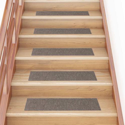vidaXL Trapmatten zelfklevend 30 st 76x20 cm rechthoekig, Doe-het-zelf en Bouw, Ladders en Trappen, Nieuw, Verzenden