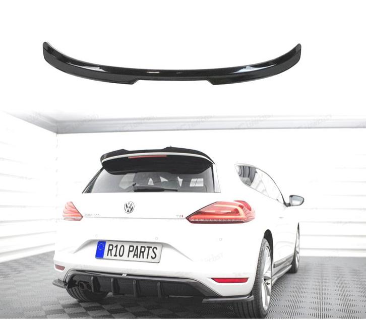 AILERON SPOILER VW SCIROCCO MK3 08-14  NOIR BRILLANT, Auto-onderdelen, Carrosserie, Verzenden