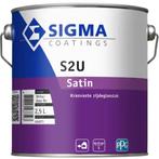 Sigma S2U Satin / Contour PU Satin Wit 2.5L, Doe-het-zelf en Bouw, Nieuw, Wit, Verzenden