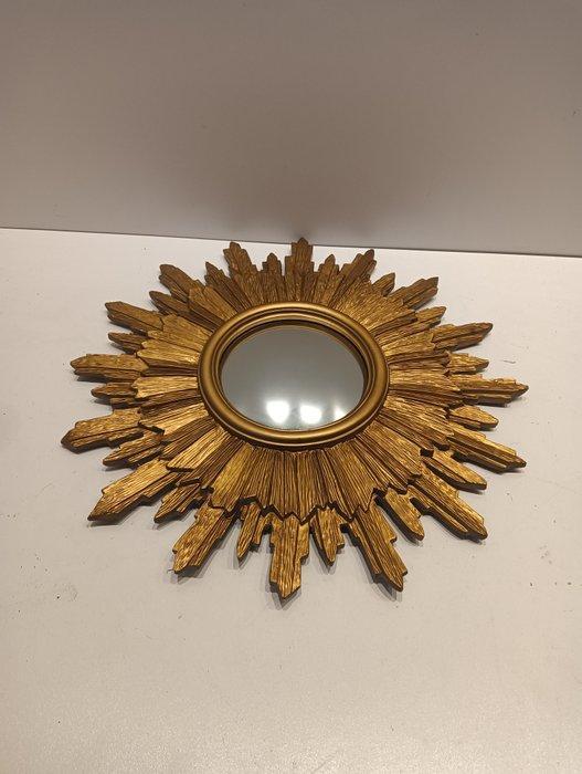 Wandspiegel - Hout, Glas, Metaal, kunsthars - Zonnespiegel, Antiquités & Art, Curiosités & Brocante