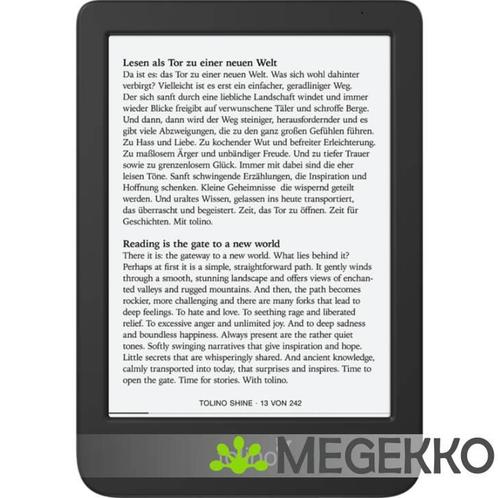 Tolino shine 5 e-book reader Touchscreen 16 GB Wifi Zwart, Computers en Software, Overige Computers en Software, Nieuw, Verzenden