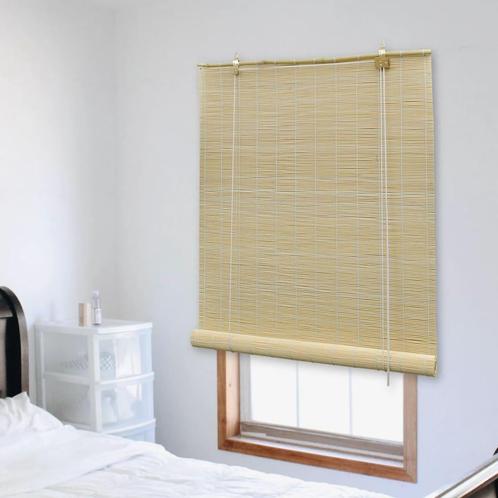 vidaXL Rolgordijn 150x160 cm bamboe naturel, Huis en Inrichting, Stoffering | Gordijnen en Lamellen, Nieuw, Verzenden