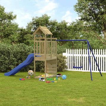 vidaXL Speelhuis geïmpregneerd grenenhout, Kinderen en Baby's, Speelgoed | Buiten | Speeltoestellen, Verzenden, Nieuw
