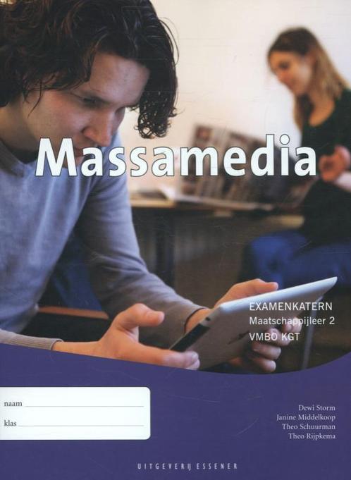 Examenkatern  - Massamedia maatschappijleer 2 VMBO KGT, Boeken, Schoolboeken, Gelezen, Verzenden