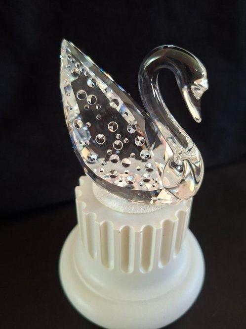 Swarovski - Figurine - Zwaan - Cristal, Plastique, Antiek en Kunst, Curiosa en Brocante
