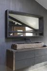 Ot Oud Houten Spiegel Zwart L165 x H87xD14 cm