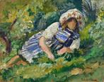 Blanche Roboa Pissarro (1878-1945) - Lenfant dans lherbe, Antiek en Kunst