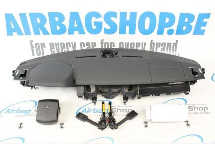 AIRBAG SET – DASHBOARD LEER ZWART STIKSEL RANGE ROVER SPORT, Auto-onderdelen, Dashboard en Schakelaars, Gebruikt, Land Rover