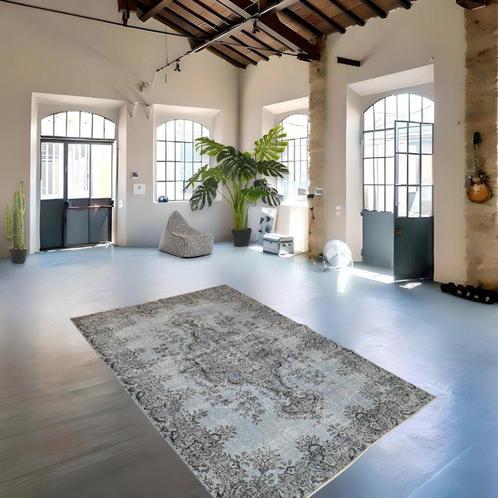 Grijs vintage - Vloerkleed - 270 cm - 170 cm - met, Huis en Inrichting, Stoffering | Tapijten en Vloerkleden