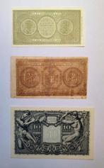 Italië. - 3 banconote Lire (1 lira 1944 / 2 lire 1914 / 10