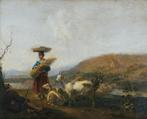 Nicolaas Berchem (XVII), Circle of - The goat herders and, Antiquités & Art, Art | Peinture | Classique