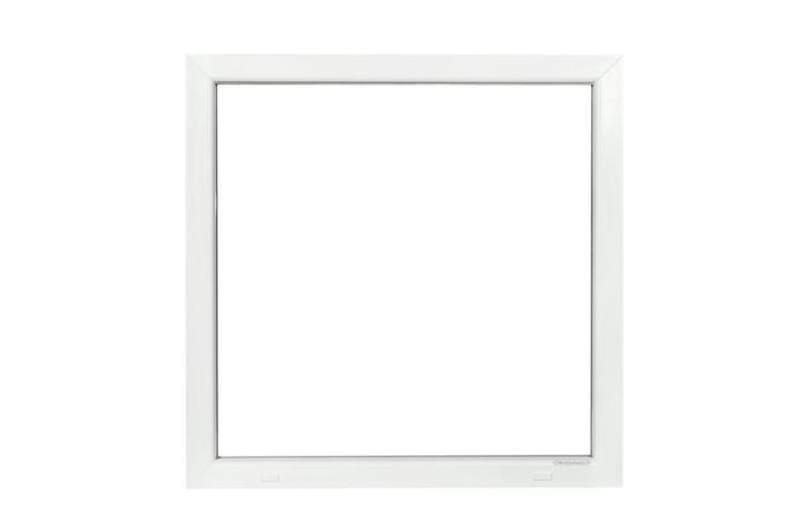 PVC raam vast b100xh100 cm wit, Doe-het-zelf en Bouw, Glas en Ramen, Dubbelglas, Nieuw, Gevelraam of Ruit, 80 tot 120 cm, 80 tot 120 cm