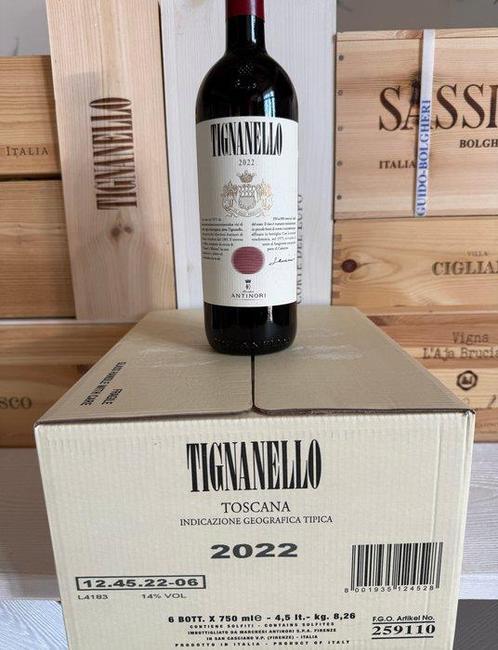 2022 Marchesi Antinori, Tignanello - Toscane IGT - 1, Verzamelen, Wijnen