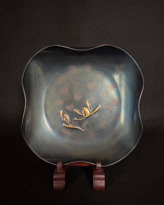 Gyokusendo - Schotel - Koper, Tin, Antiek en Kunst, Antiek | Overige Antiek