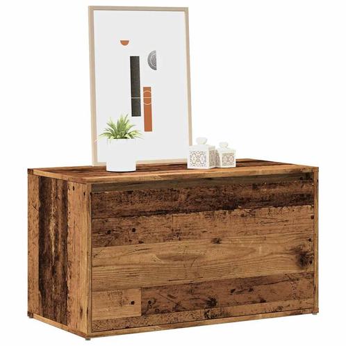 vidaXL Halbankje 80x40x45 cm bewerkt hout oud houtkleurig, Huis en Inrichting, Overige Huis en Inrichting, Nieuw, Verzenden