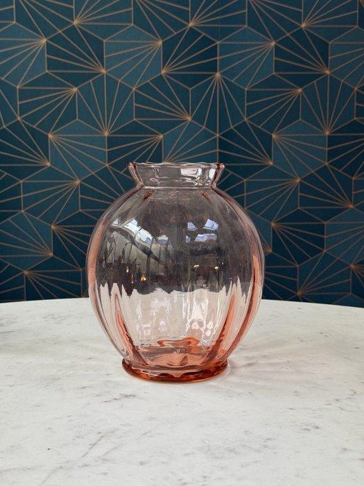 Verrière Doyen - Vaas - Floralia - Glas, Rosaline glass -, Antiek en Kunst, Antiek | Glaswerk en Kristal