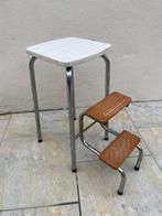 Tabouret - Bois, Métal, Formica - Escabeau