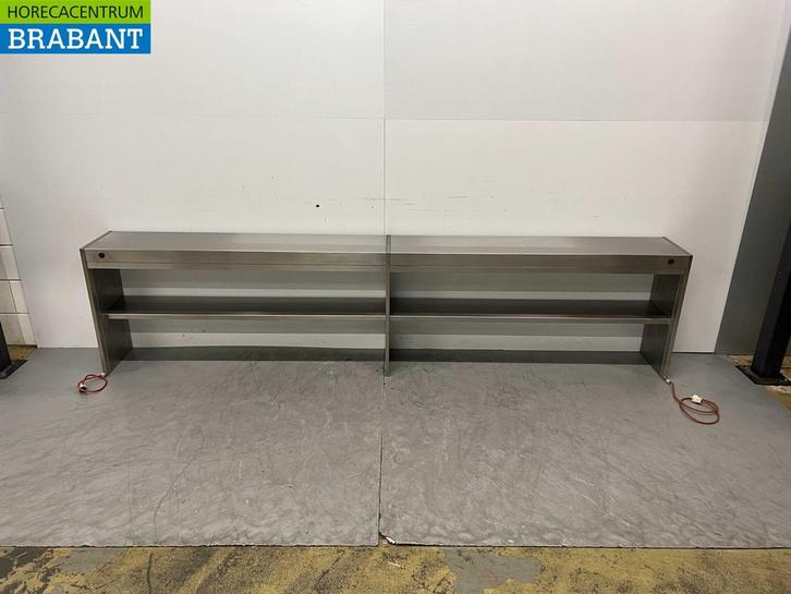 RVS Warmtebrug Warmhoudbrug Verwarmde etagere 299 cm Horeca, Zakelijke goederen, Horeca | Keukenapparatuur, Ophalen of Verzenden