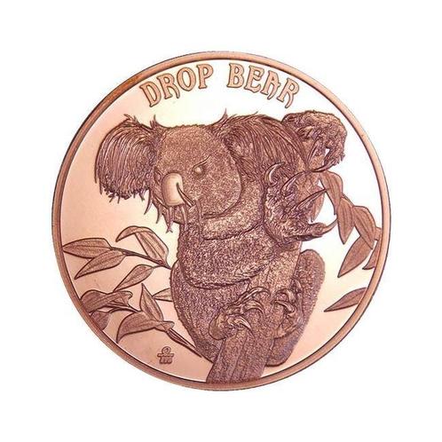 États-Unis. 100 x 1 oz Cryptid Creatures Drop Bear 999, Postzegels en Munten, Edelmetalen en Baren