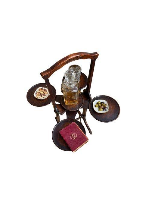 Bijzettafel - Mahonie - Monoplane-patent!, Antiek en Kunst, Antiek | Meubels | Stoelen en Sofa's