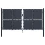 vidaXL Poort 300x175 cm staal antraciet, Verzenden, Nieuw