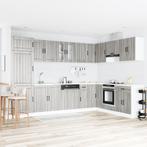 vidaXL Keuken Kast met opslag Lucca 2 pcs Lichtgrijs 80 x 46, Verzenden, Nieuw