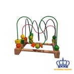 Houten speelgoed | Montessori | 	Speelgoed | Kralenspiraal, Kinderen en Baby's, Verzenden, Zo goed als nieuw, Overige typen