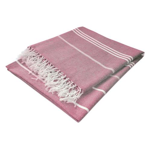 Hammam Handdoeken Red 90x165cm 100% Katoen - Treb WS, Maison & Meubles, Cuisine | Linge de cuisine, Envoi