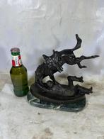 Daprès Frédéric Remington (1861-1909) - Sculpture, Rodeo -, Antiek en Kunst