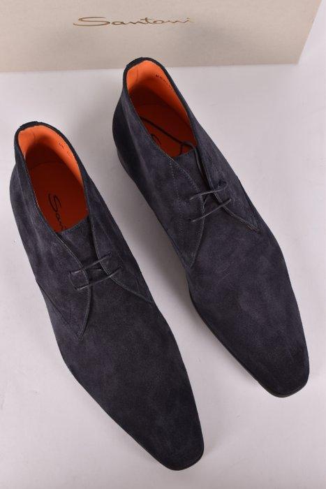 SANTONI - Suede veterboots - 10.5 - Bottes Chelsea - Taille, Kleding | Heren, Schoenen