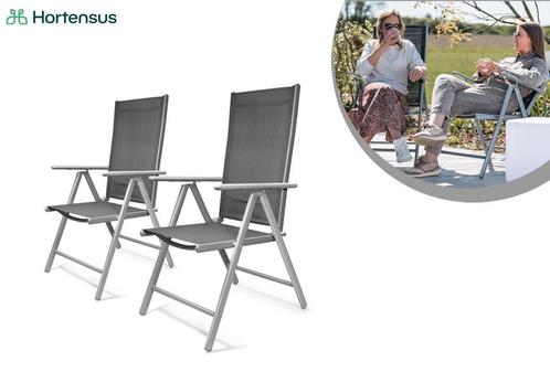 2eChoix | Chaises de jardin en aluminium Hortensus avec, Huis en Inrichting, Stoelen, Ophalen of Verzenden