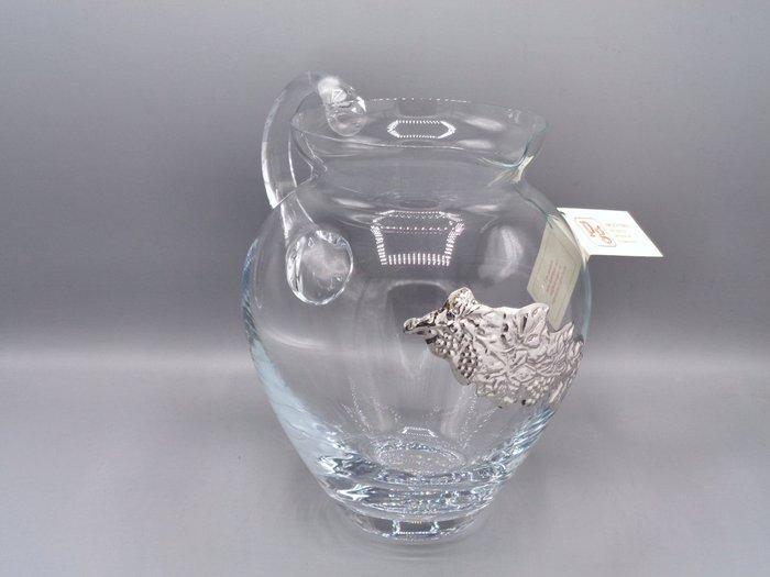 PG-MIANI Argenteria - Pichet - Argent 925, le verre soufflé, Antiek en Kunst, Antiek | Zilver en Goud
