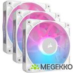 Corsair iCUE LINK RX120 RGB 120mm PWM Fan Starter Kit White, Computers en Software, Verzenden, Nieuw