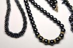 Black Magnetic Hematite - Set van 3 stuks - Halsketting
