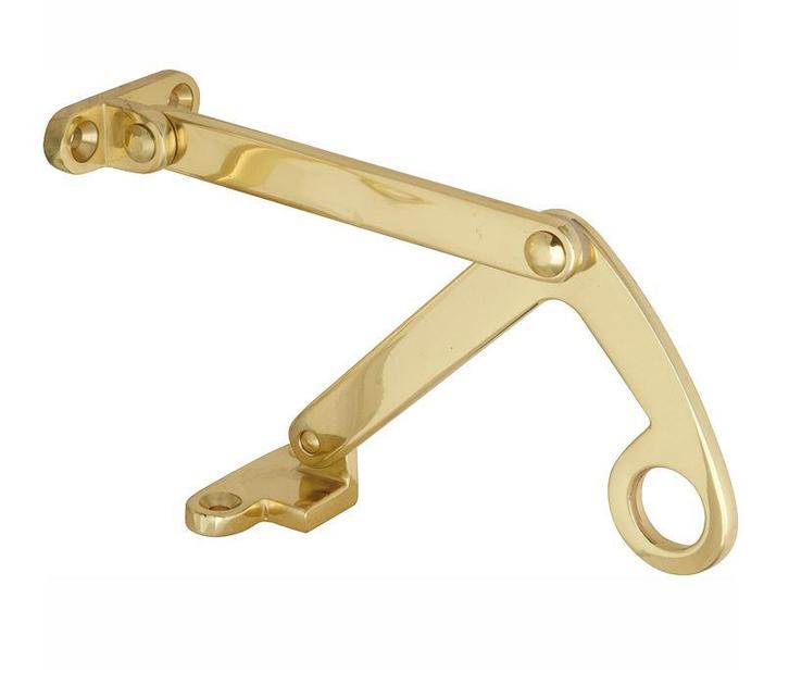 Combi uitzetter Elegant 175mm messing gelakt, Doe-het-zelf en Bouw, Hang- en Sluitwerk, Klink of Kruk, Nieuw, Overige materialen