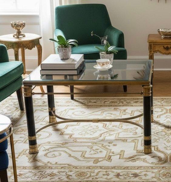 Estilo Maison Jansen - Bijzettafel (2) - Brons, Maison & Meubles, Maison & Meubles | Autre