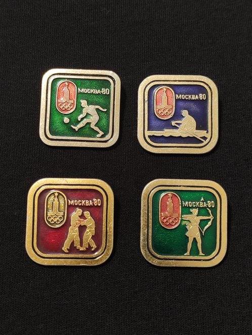 1980 - Pins olympiques vintage. Jeux olympiques 80. URSS., Collections, Collections Autre