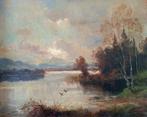 Josef Brändl (1877-1963) - Evening on the lake, Antiquités & Art, Art | Peinture | Classique