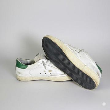Golden Goose Deluxe Brand - Super-Star Mens White/Green beschikbaar voor biedingen