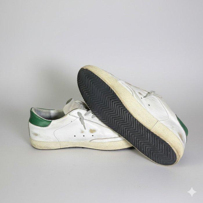 Golden Goose Deluxe Brand - Super-Star Mens White/Green, Kleding | Heren, Schoenen