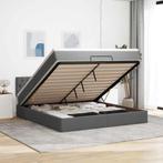 vidaXL Bed poef met matras en LEDs 180x200 cm stof, Verzenden, Nieuw