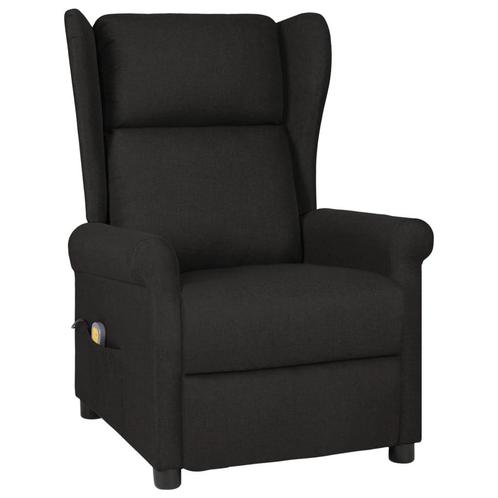 vidaXL Massagestoel stof zwart, Huis en Inrichting, Stoelen, Nieuw, Verzenden